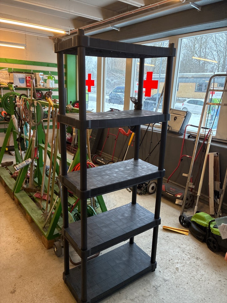 Plastik reol 5 hylder